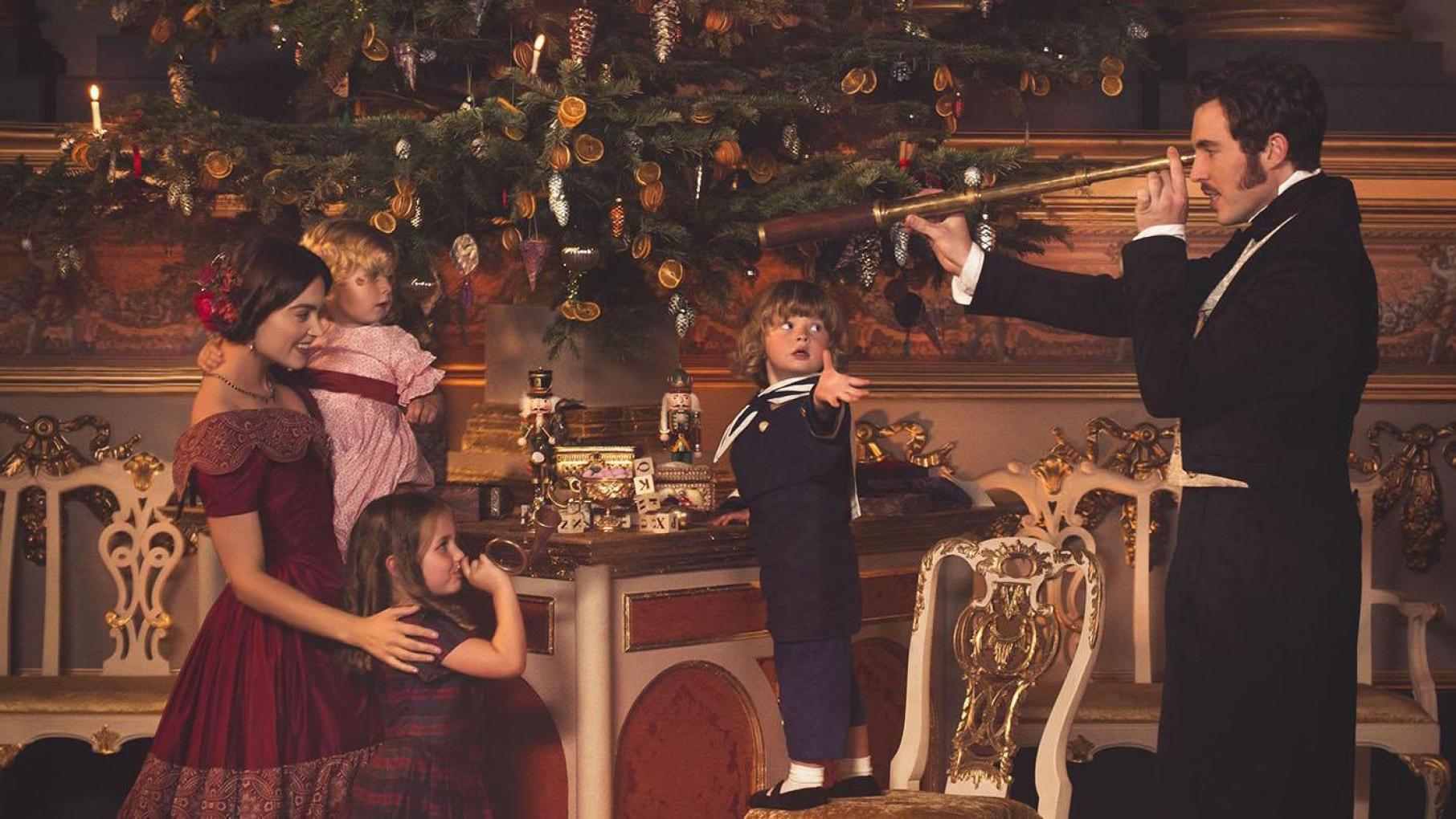 Victoria and Prince Albert with their family Christmas in 'Victoria.' Photo: ITV Studios